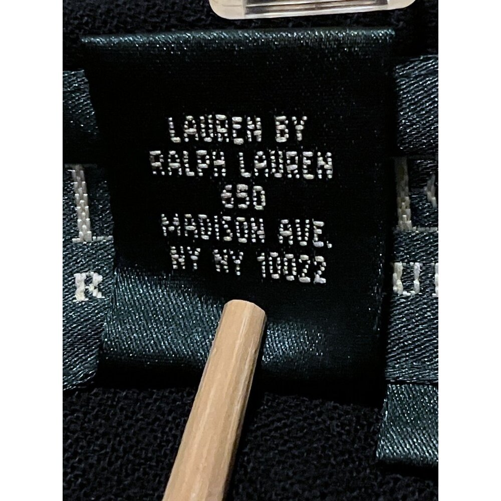 Vintage Lauren Ralph Lauren  Blazer 14 Gold Crown Crest Rugby Preppy 100% Wool - Picture 8 of 10